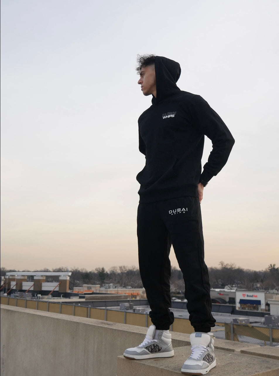 Dubai Whips Over Sized Racing Graphic Hoodie