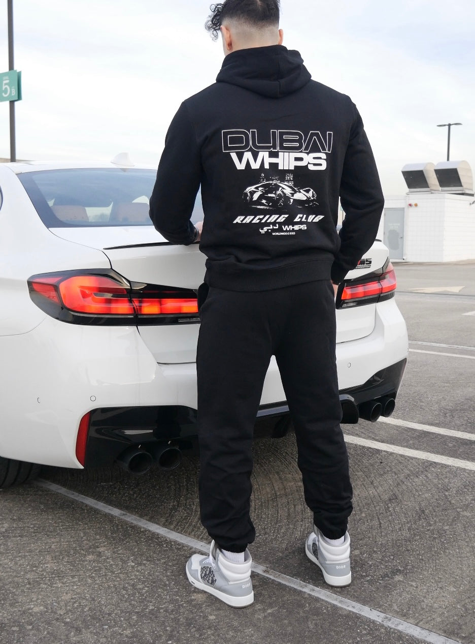 Dubai Whips Over Sized Racing Graphic Hoodie